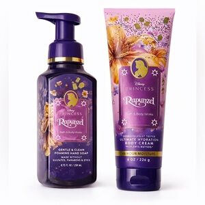 Bath & Body Works Disney Princess Rapunzel Gift Set Foaming Hand Soap Body Cream